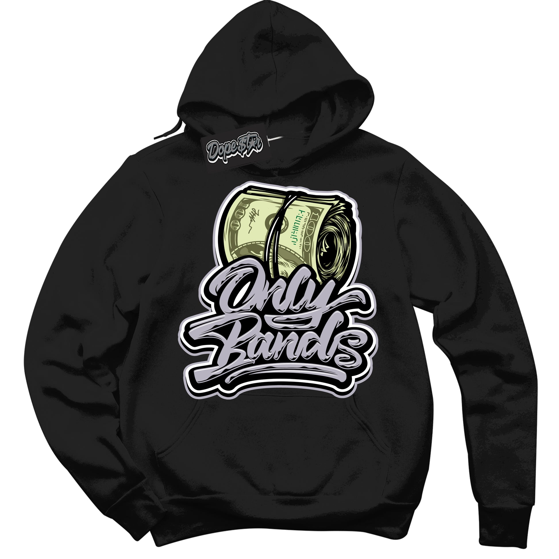 Cool Black Hoodie with “Only Bands” design that Perfectly Matches OG Barons 1s Jordans.