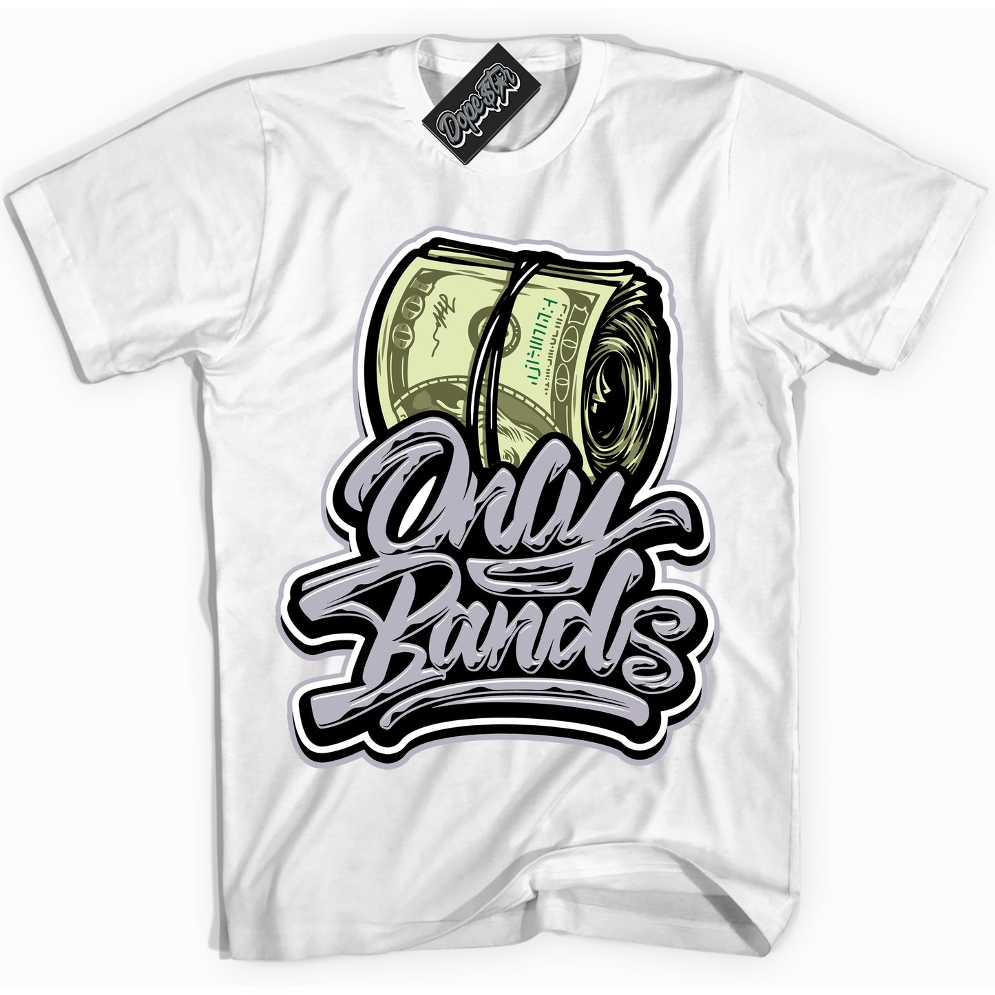 Cool White Shirt with “Only Bands” design that perfectly matches the OG Barons 1s Jordans.