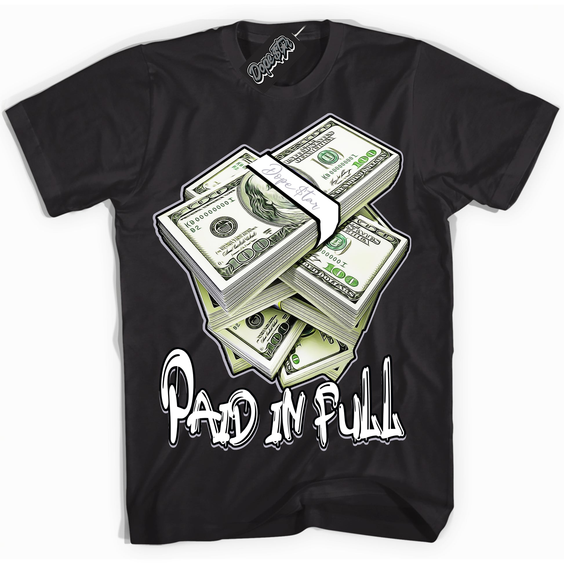 Cool Black Shirt with “Paid In Full” design that perfectly matches the OG Barons 1s Jordans.
