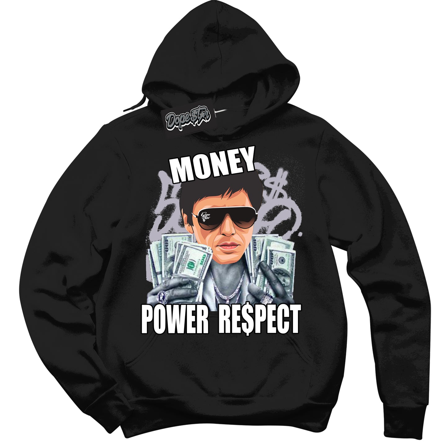 Cool Black Hoodie with “Tony Montana” design that Perfectly Matches OG Barons 1s Jordans.