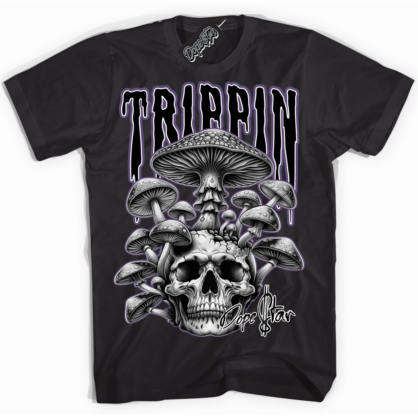 Cool Black Shirt with “Trippin” design that perfectly matches Punk Rock 1s.