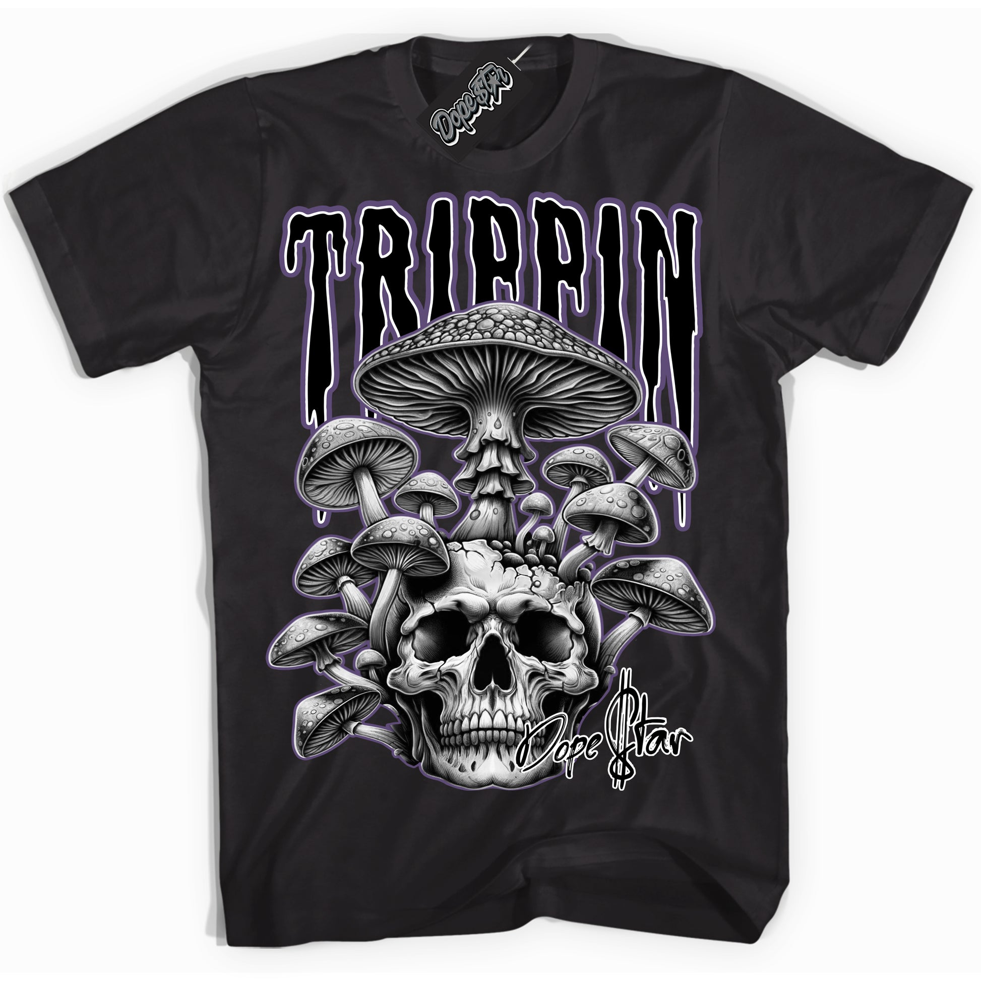Cool Black Shirt with “Trippin” design that perfectly matches Punk Rock 1s.