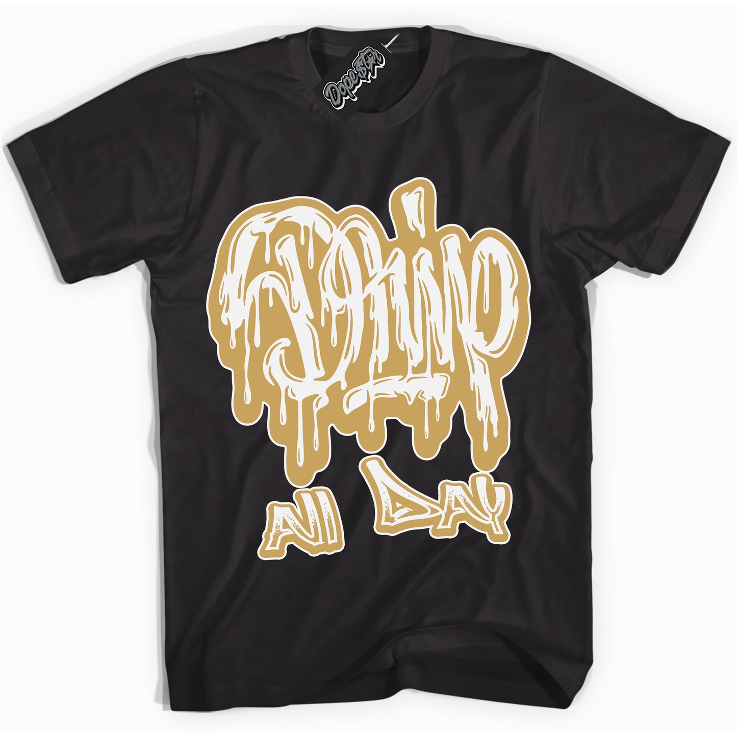 Cool Black Shirt with “ Drip All Day ” design that perfectly matches Craft Paris 6s Jordans.