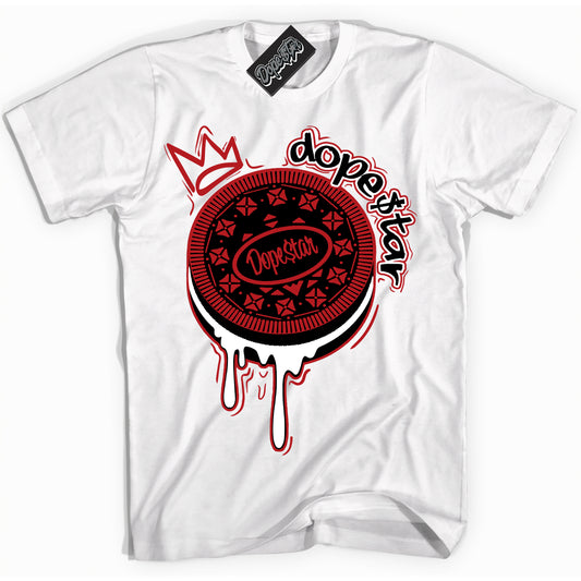 Cool White Shirt with “Oreo DS” design that perfectly matches the Black Toe Reimagined 1s Jordans.
