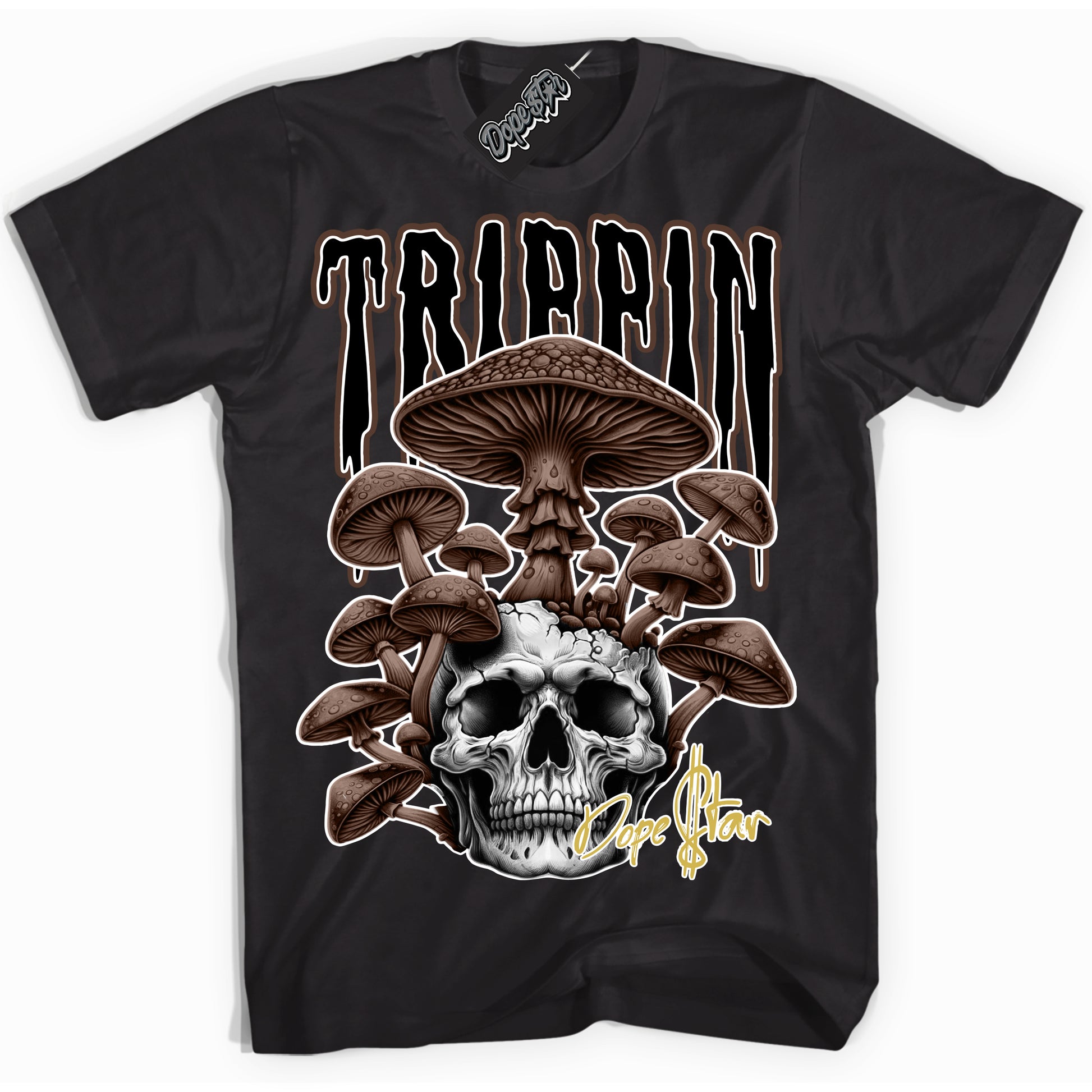 Cool Black Shirt with “Trippin” design that perfectly matches Palomino 1s.
