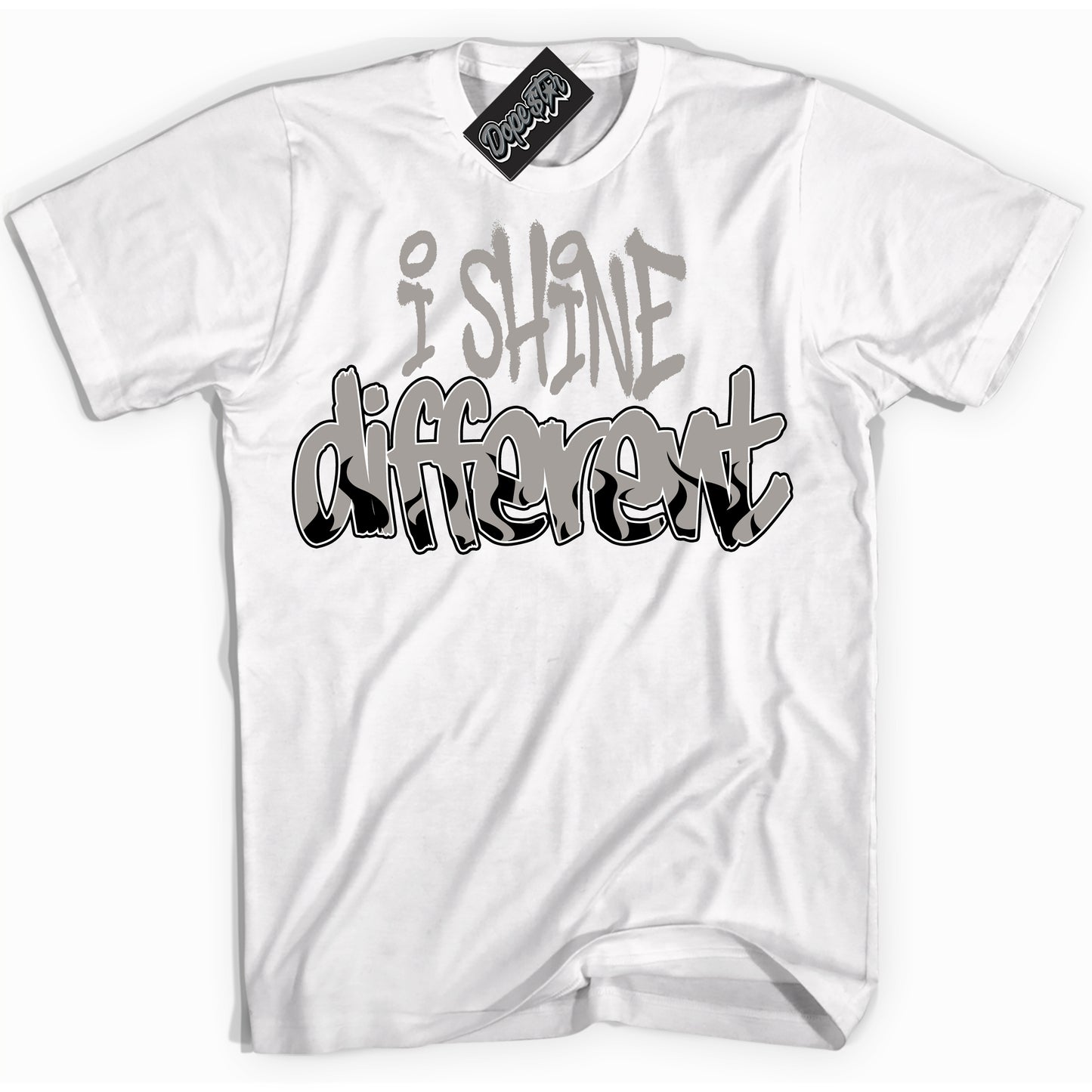 Cool White Shirt with “I Shine Different” design that perfectly matches the Satin Shadow 1s Jordans.