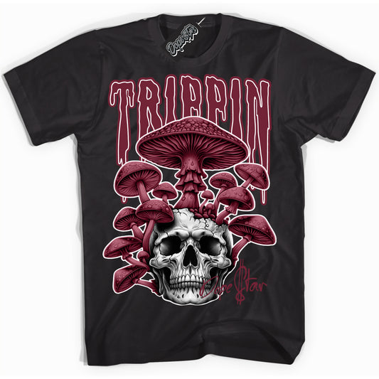 Cool Black Shirt with “Trippin” design that perfectly matches Team Red 1s.
