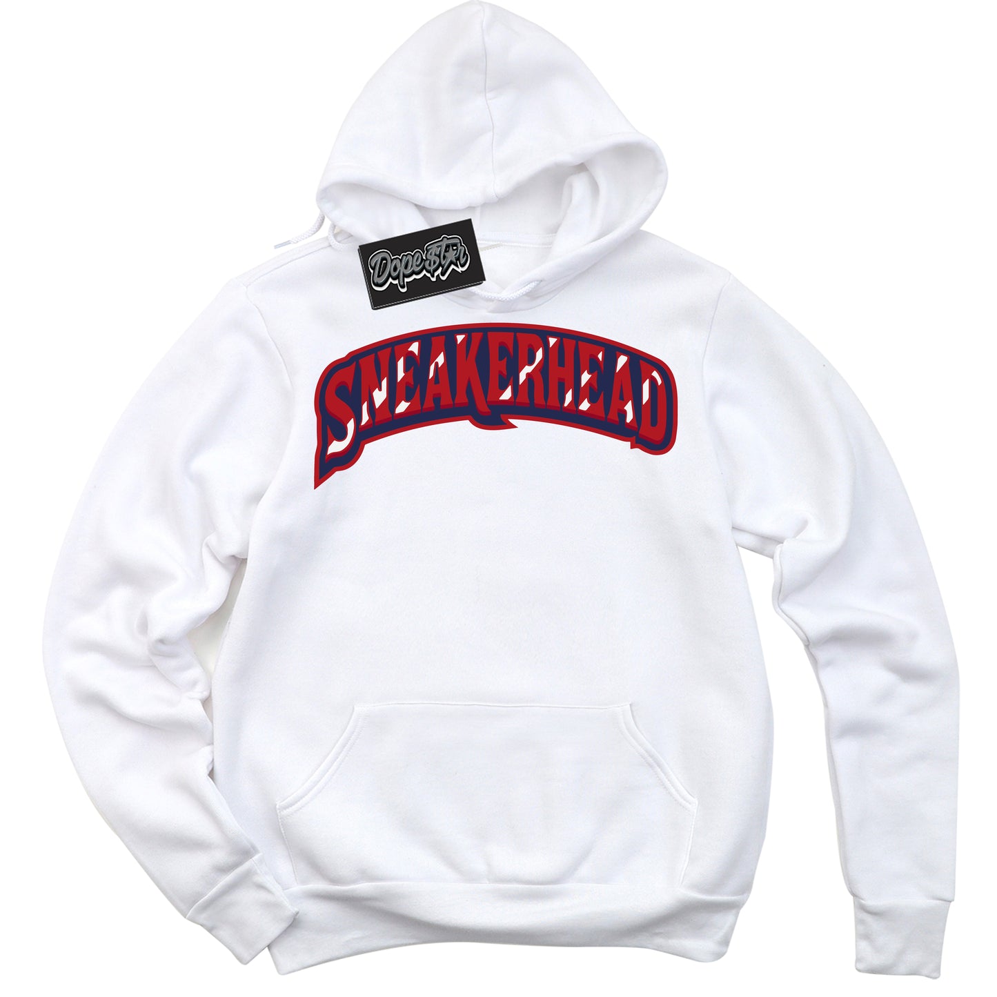 Cool White Hoodie with “Sneakerhead” design that Perfectly Matches Howard University 1s Jordans.
