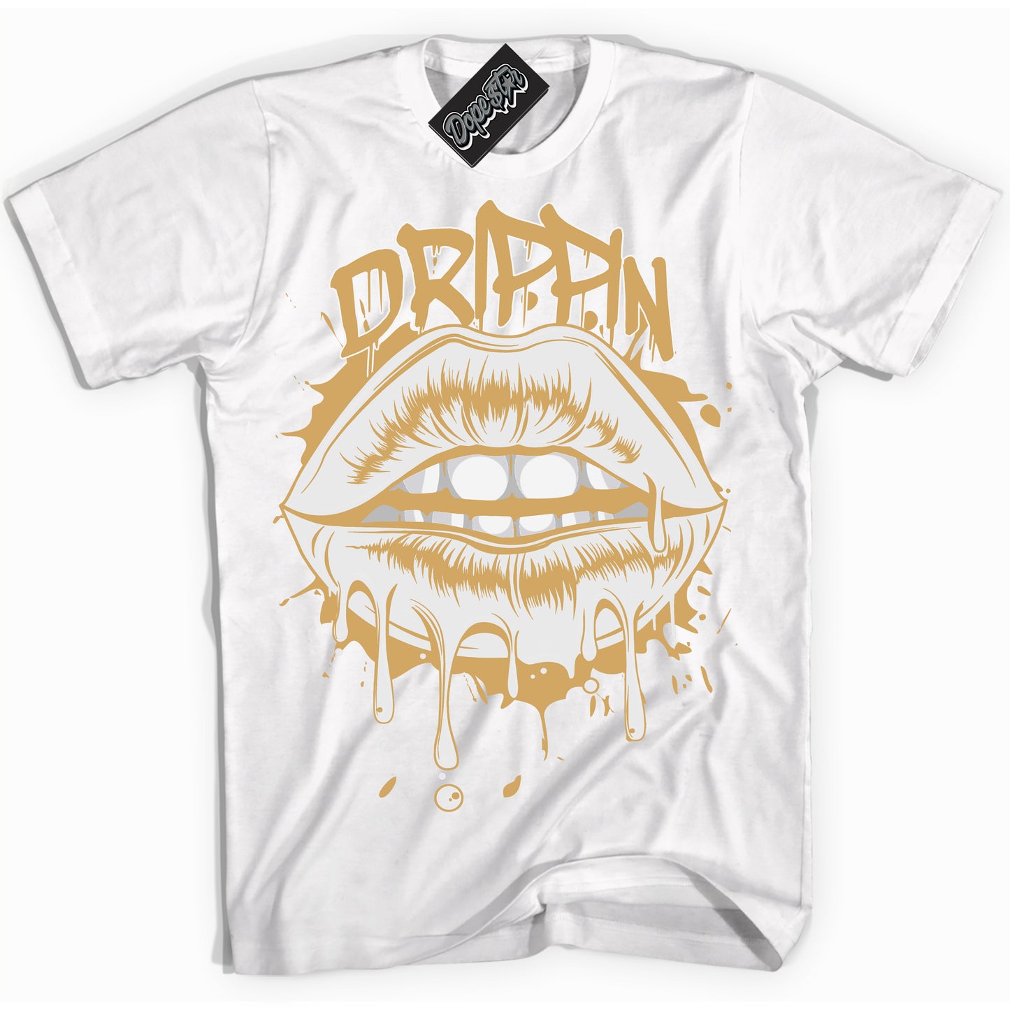 Cool White Shirt with “ Drippin ” design that perfectly matches Craft Paris 6s Jordans.