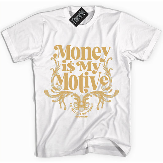 Cool White Shirt with “Money Is My Motive” design that perfectly matches Craft Paris 6s.