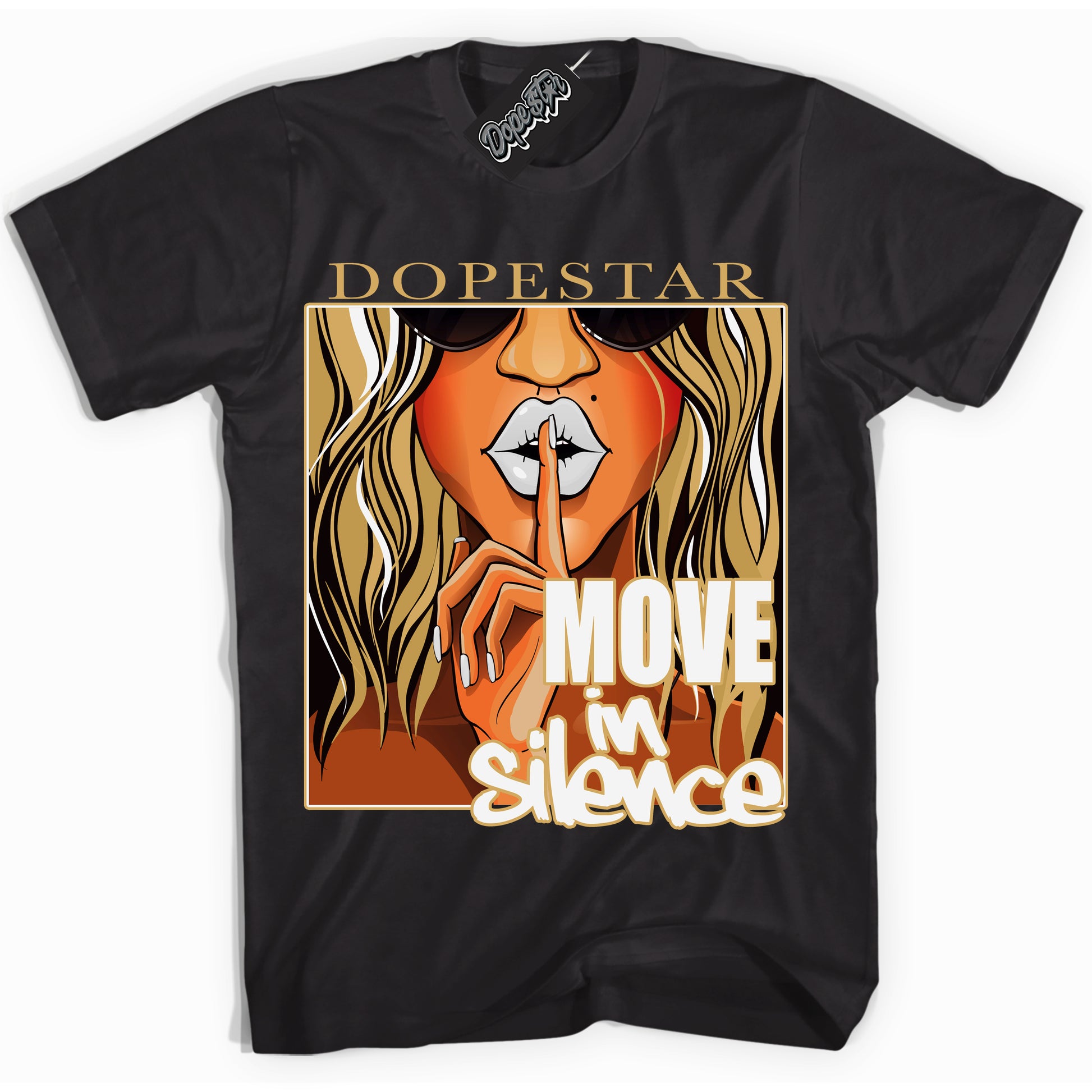 Cool Black Shirt with “ Move In Silence ” design that perfectly matches Craft Paris 6s Jordans.