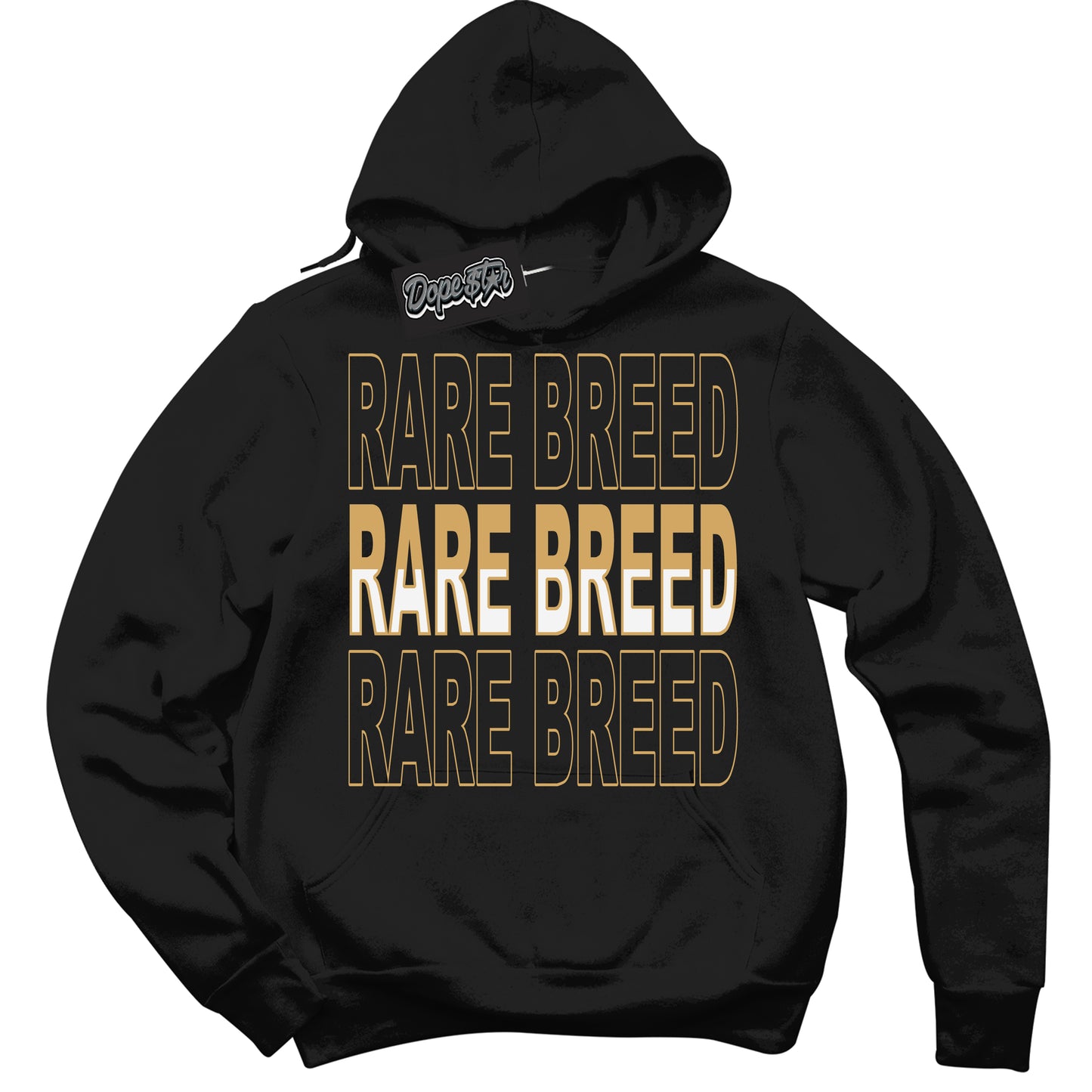 Cool Black Hoodie with “ Rare Breed ” design that Perfectly Matches Craft Paris 6s Jordans.
