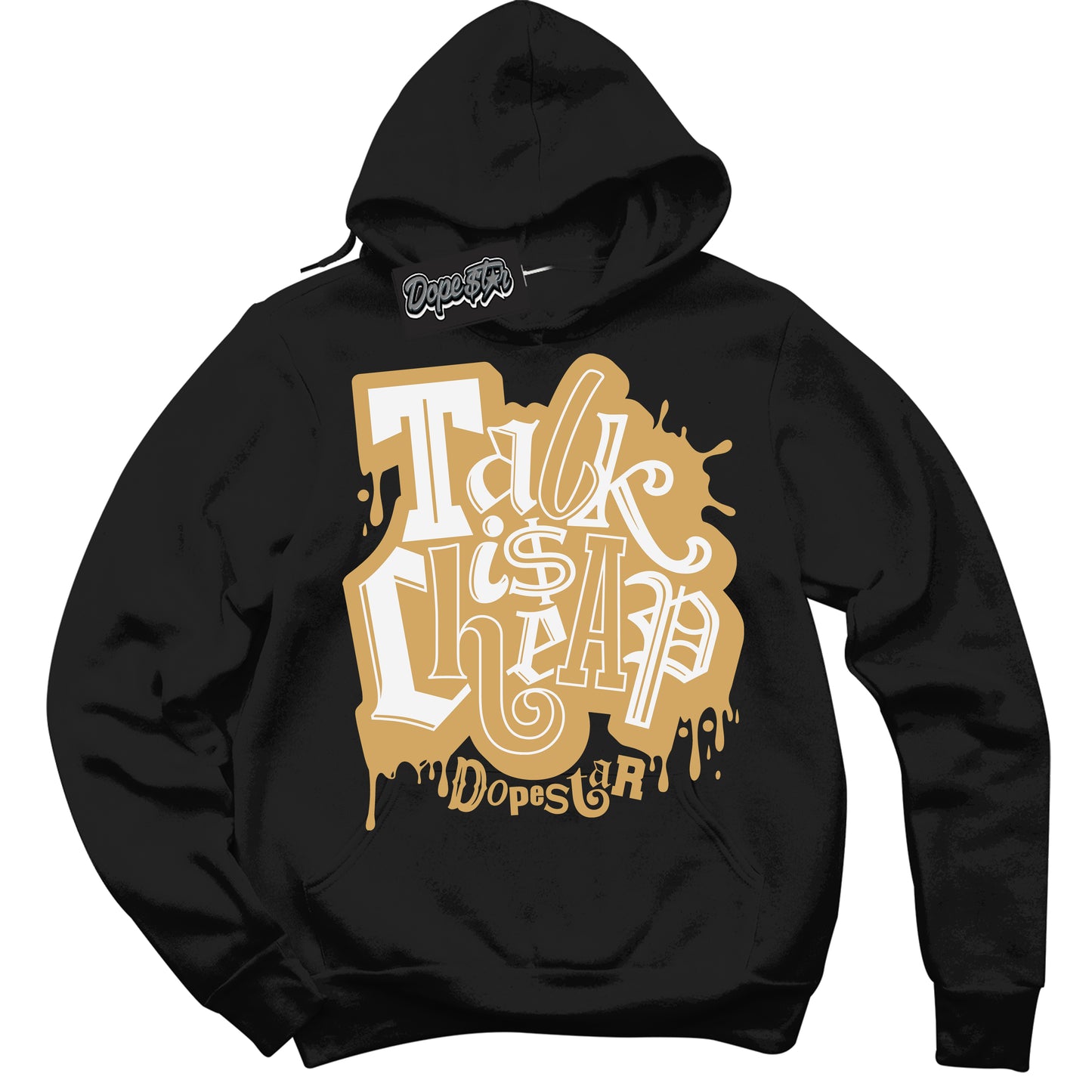 Cool Black Hoodie with “ Talk Is Cheap ” design that Perfectly Matches Craft Paris 6s Jordans.
