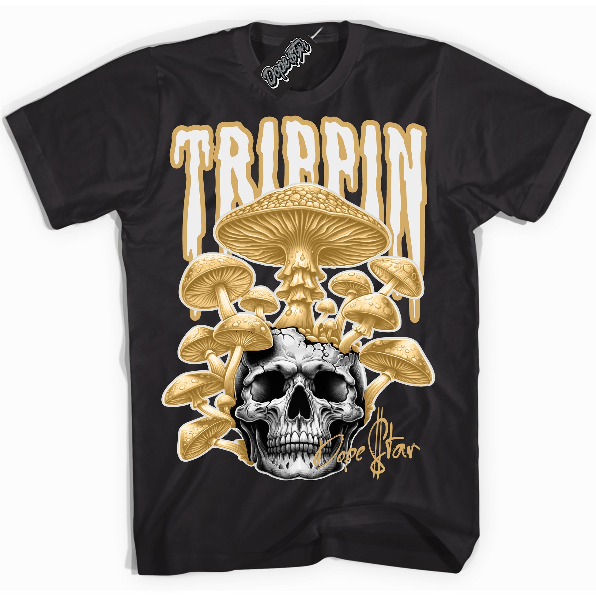 Cool Black Shirt with “ Trippin ” design that perfectly matches Craft Paris 6s Jordans.