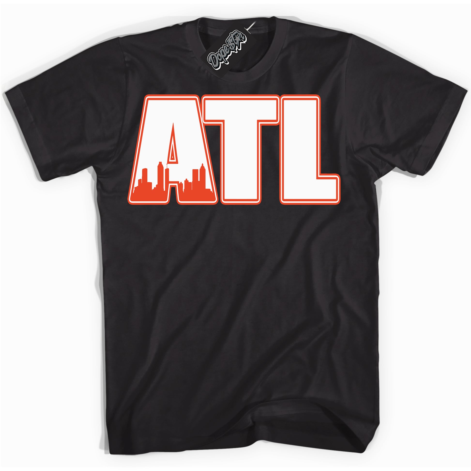 Cool Black Shirt with “Atlanta” design that perfectly matches Cosmic Clay Dunk.