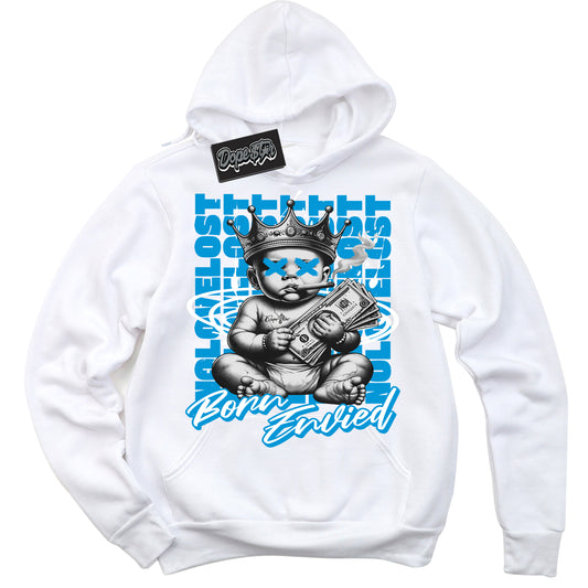 University Blue 17s DopeStar Sneaker Hoodie Born Envied Graphic