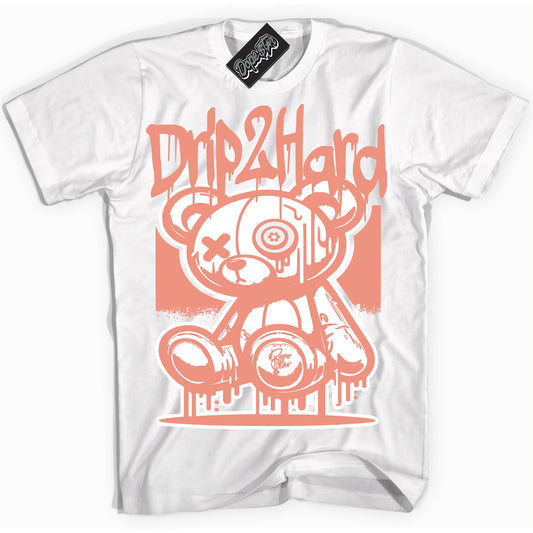 Cool White Shirt with “Drip 2 Hard” design that perfectly matches Light Wild Mango Dunk.
