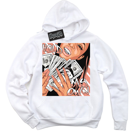 Cool Black Hoodie with “Hold My Own” design that Perfectly Matches Light Wild Mango Dunk.