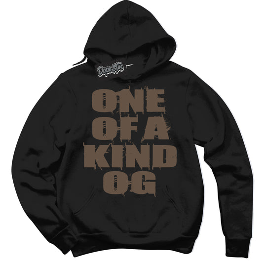Cool Black Hoodie with “One Of A Kind” design that Perfectly Matches Jumpman Jack TR Travis Scott Dark Mocha Sneakers.
