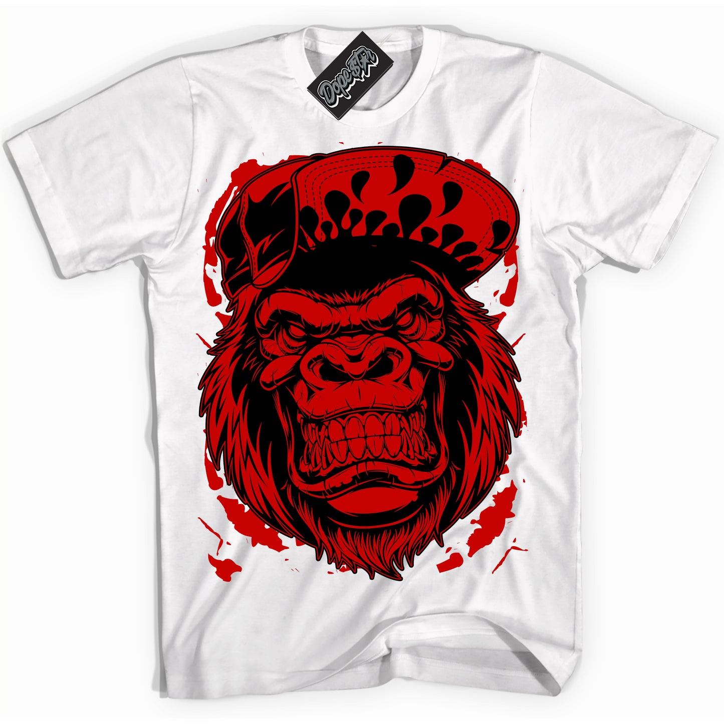 Cool White Shirt with “ Gorilla Beast ” design that perfectly matches RTFKT Clone X ND Genesis.