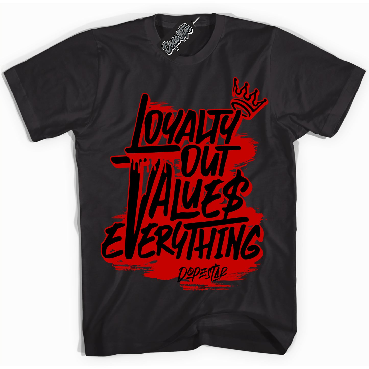 Cool Black Shirt with “ Loyalty Out Values Everything ” design that perfectly matches RTFKT Clone X ND Genesis.
