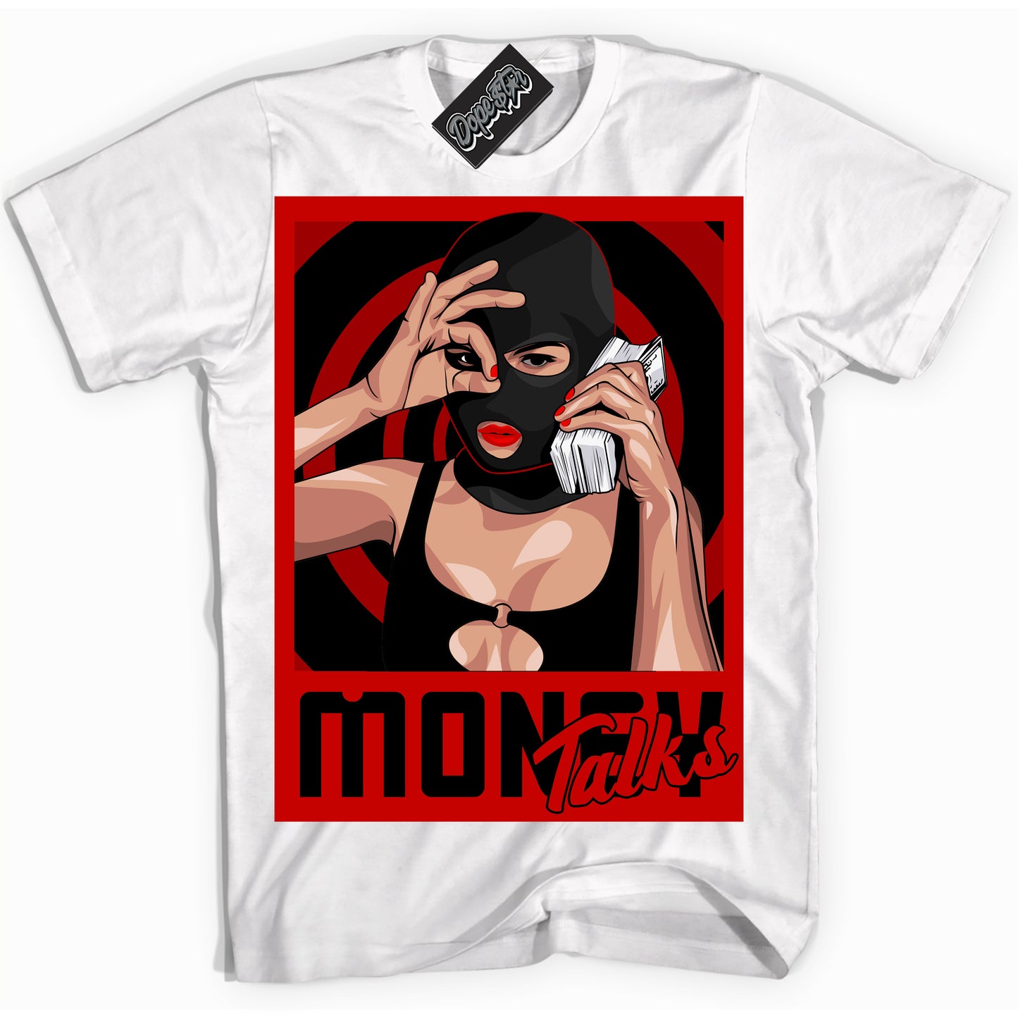 Cool White Shirt with “ Money Talks ” design that perfectly matches RTFKT Clone X ND Genesis.