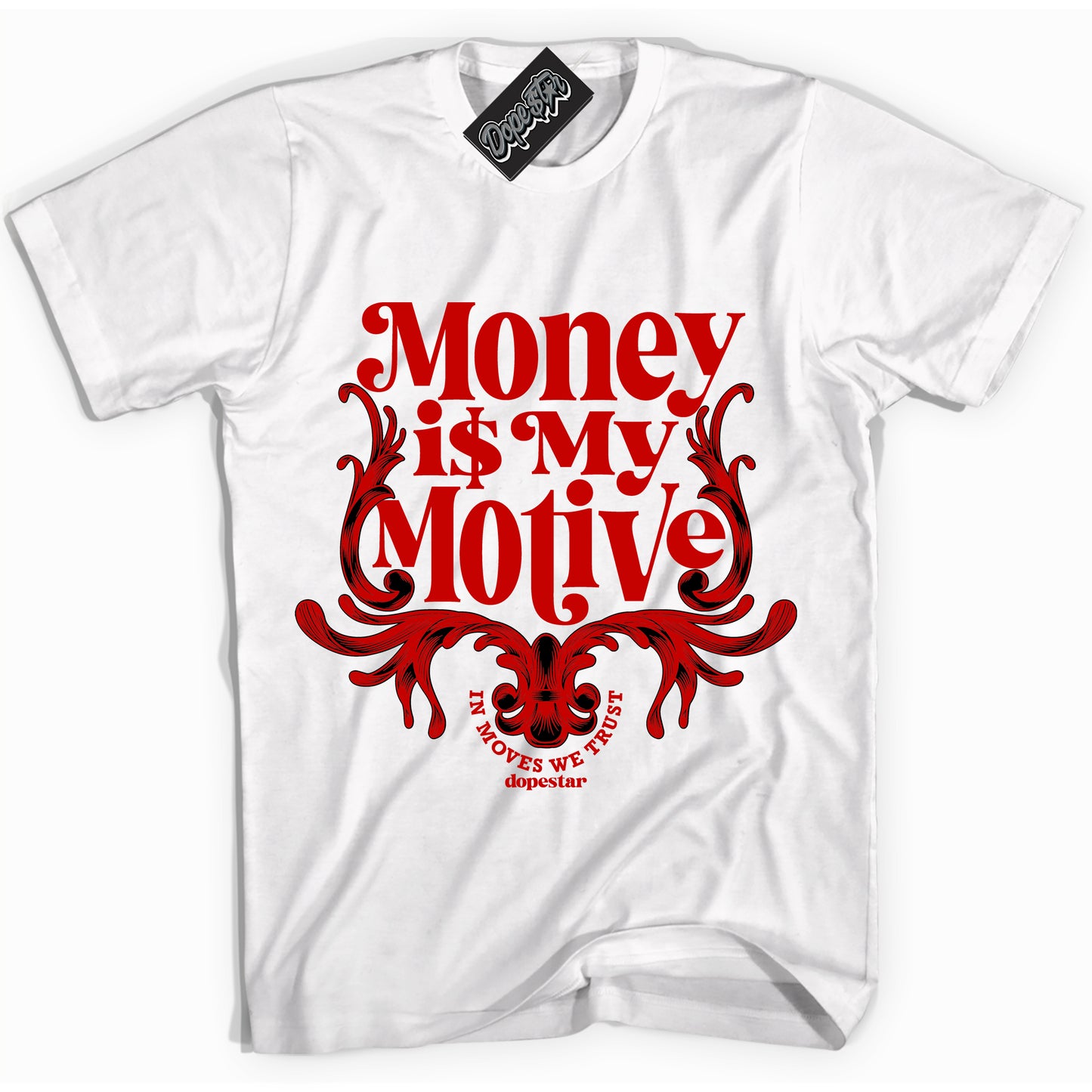 Cool White Shirt with “Money Is My Motive” design that perfectly matches RTFKT Clone X ND Genesis.