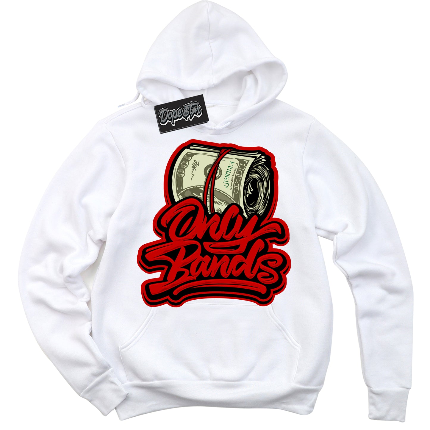 Cool White Hoodie with “ Only Bands ” design that Perfectly Matches RTFKT Clone X ND Genesis.