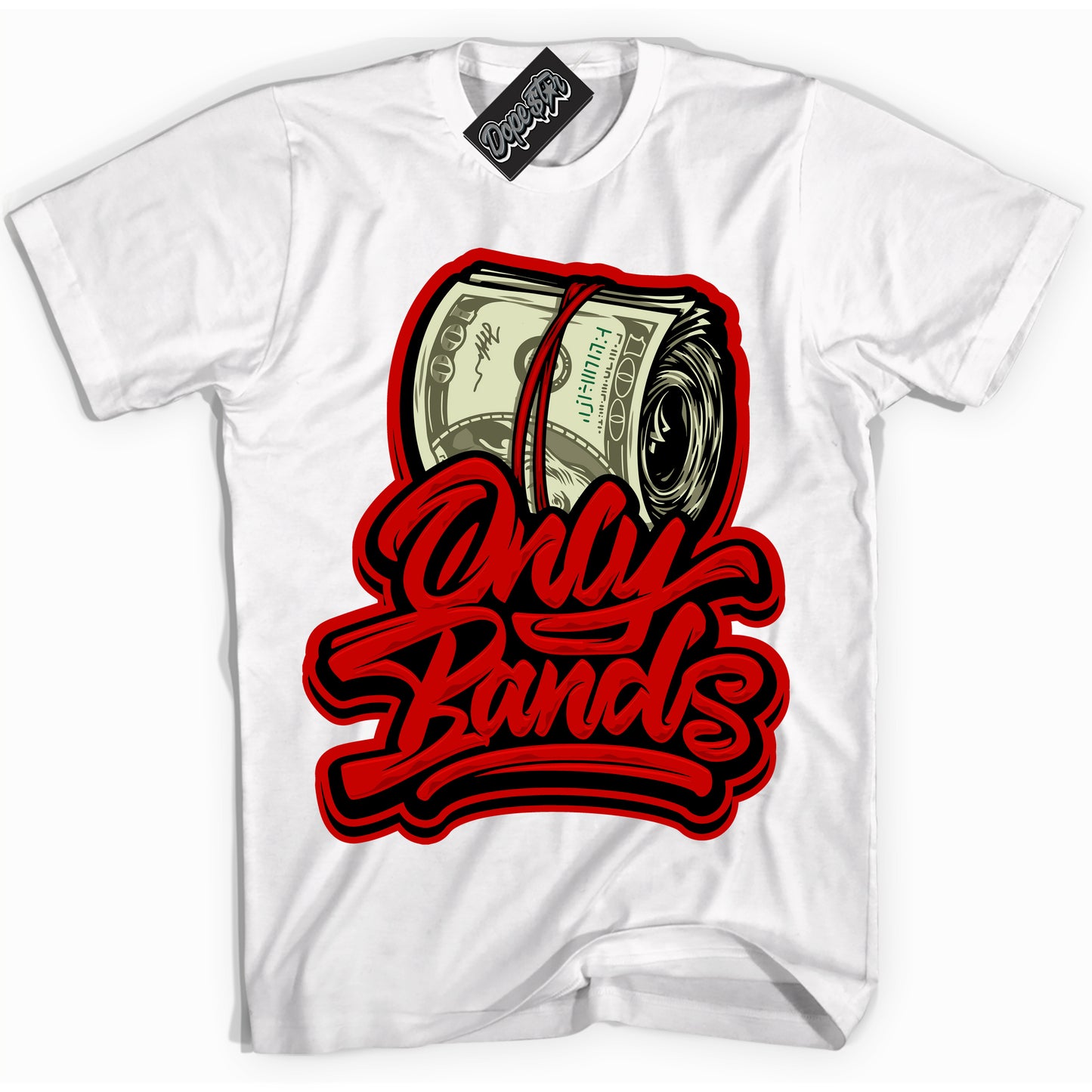 Cool White Shirt with “ Only Bands ” design that perfectly matches RTFKT Clone X ND Genesis.