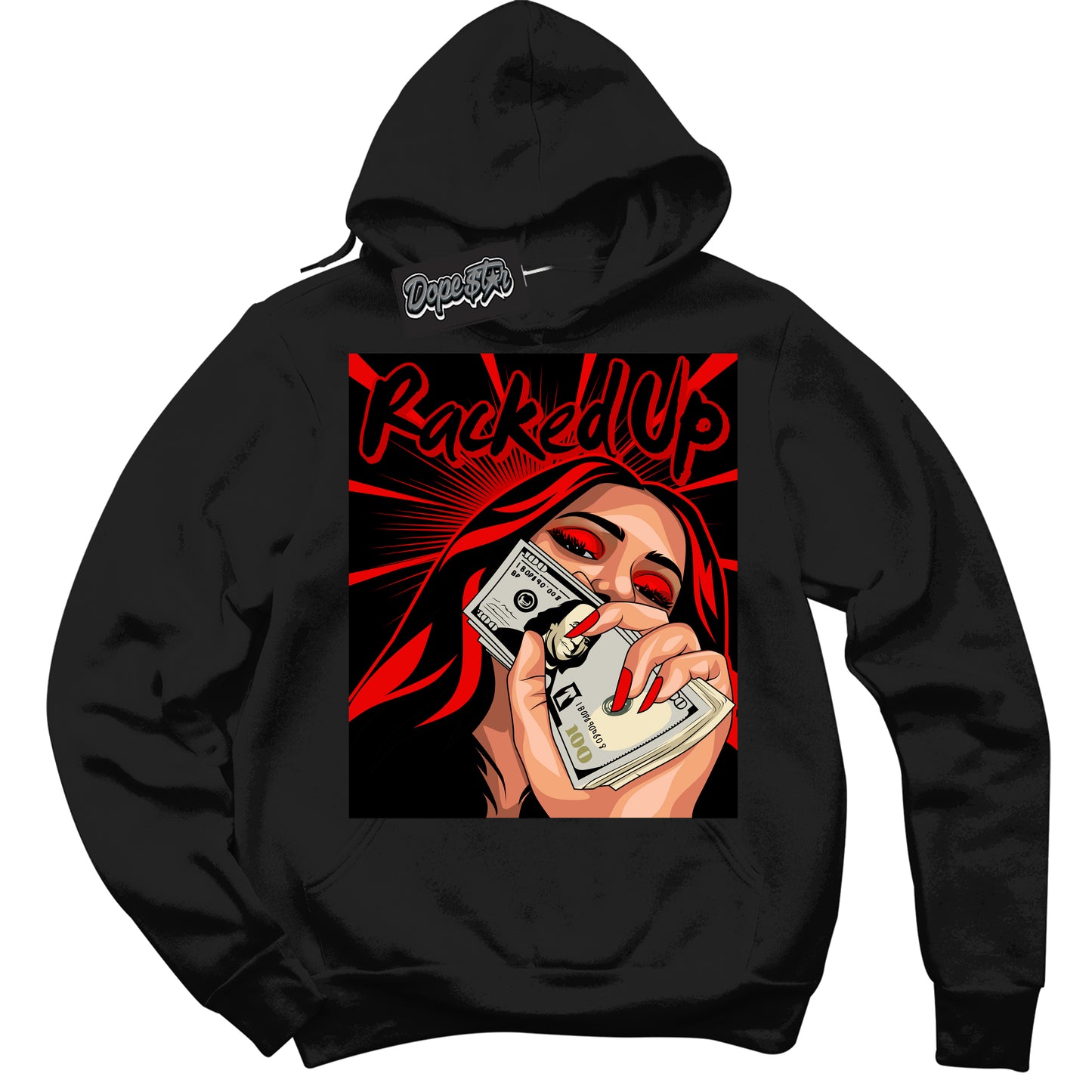 Cool Black Hoodie with “ Racked Up ” design that Perfectly Matches RTFKT X ND Genesis.