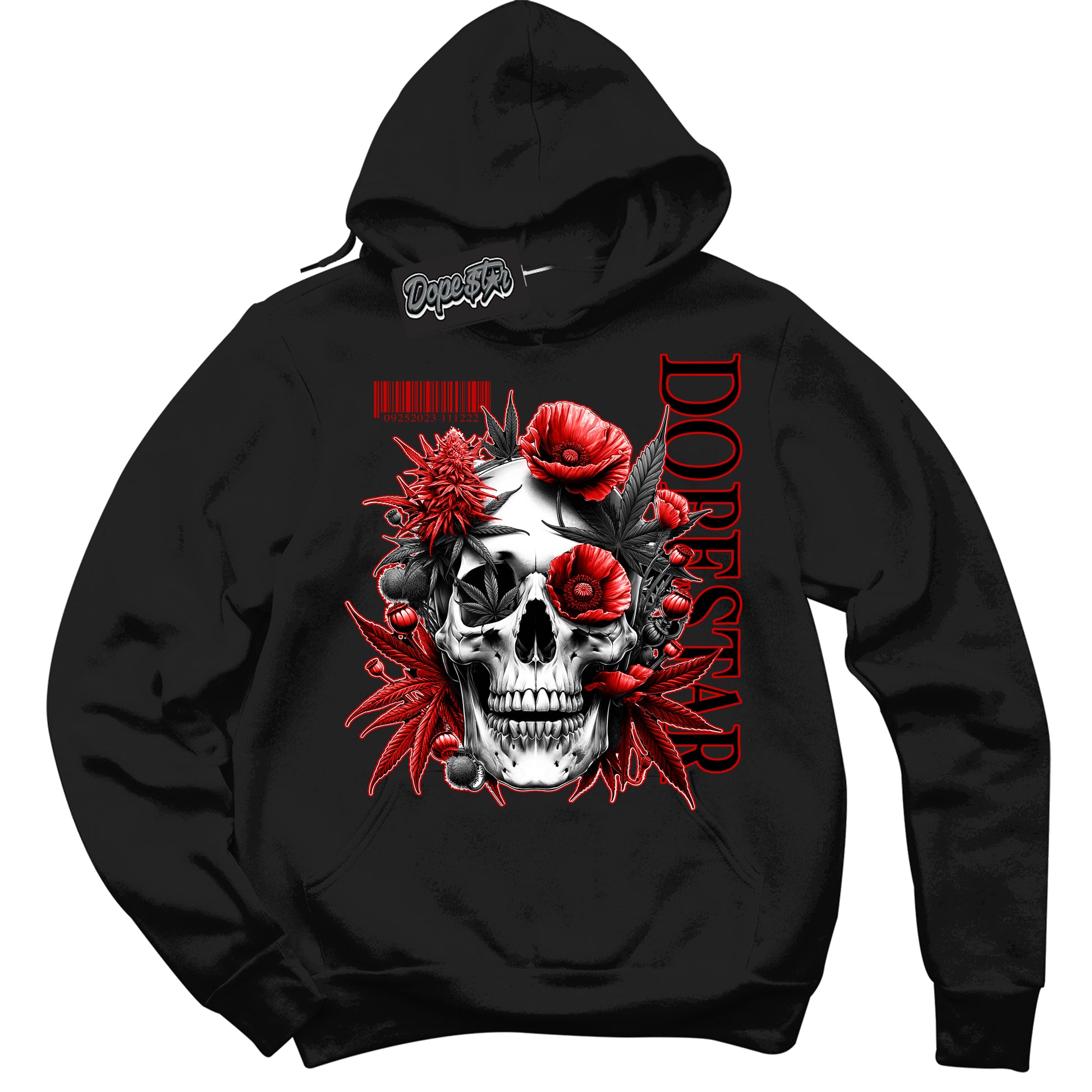 Cool Black Hoodie with “ Skull Poppies ” design that Perfectly Matches RTFKT X ND Genesis.