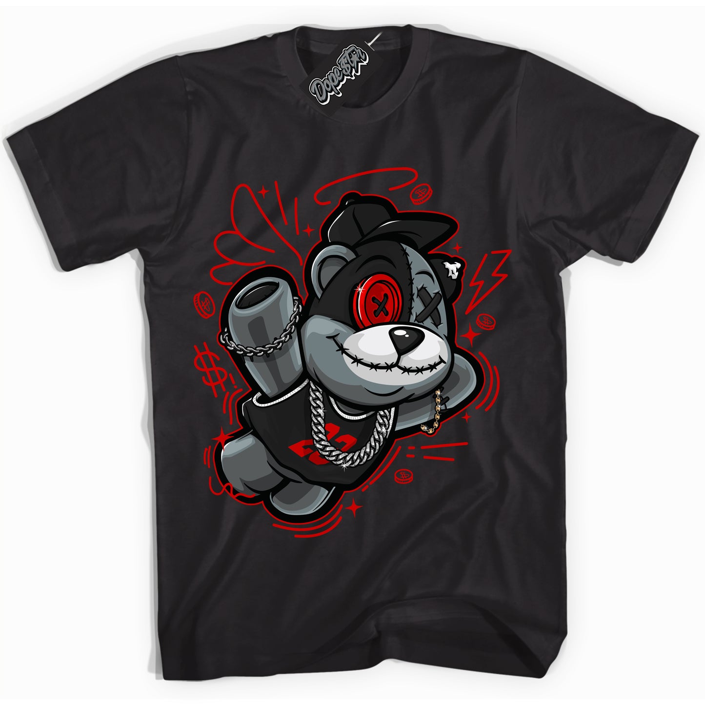 Cool Black Shirt with “ Slam Dunk Bear ” design that perfectly matches RTFKT Clone X ND Genesis.