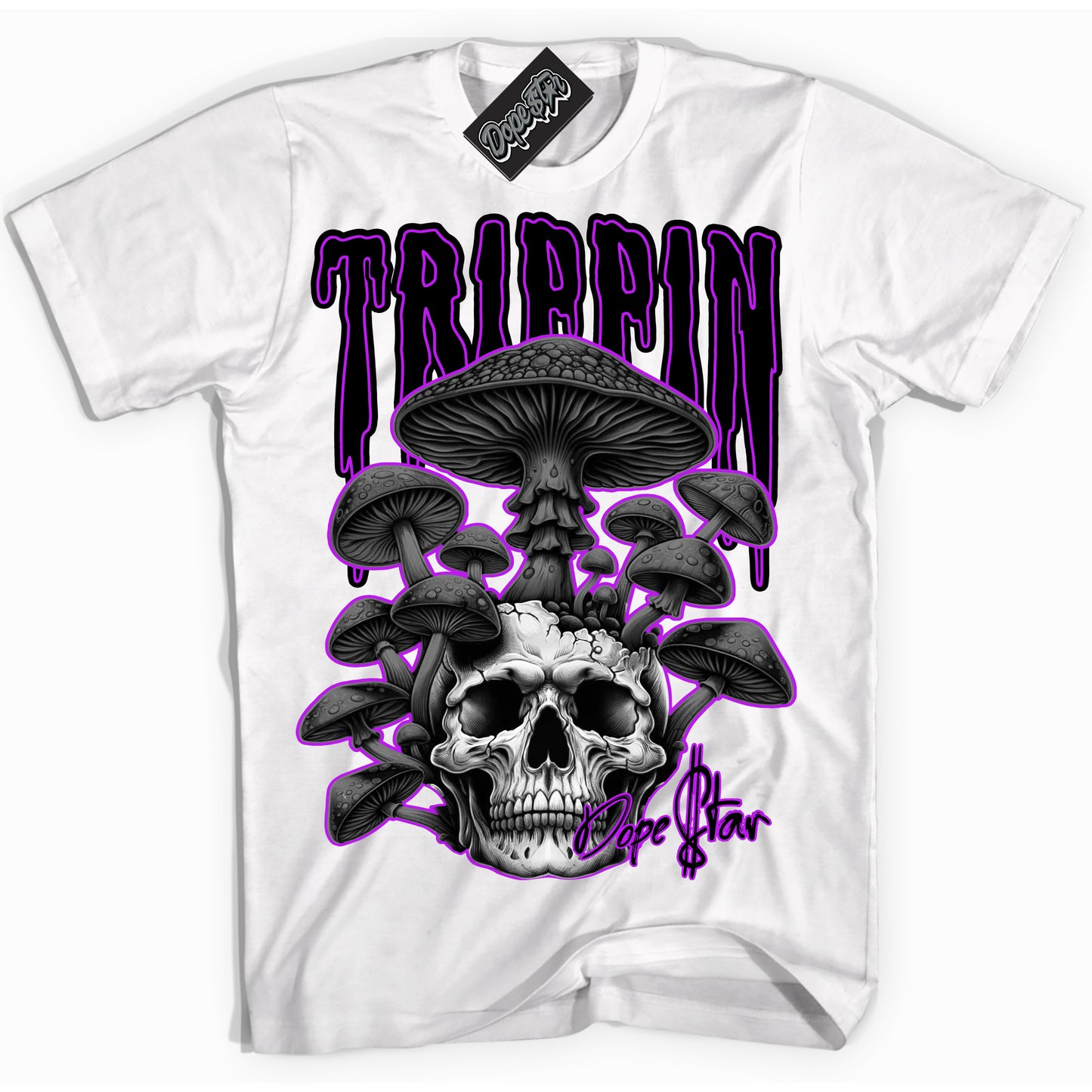 Cool White Shirt with “Trippin” design that perfectly matches RTFKT Void X ND Genesis.