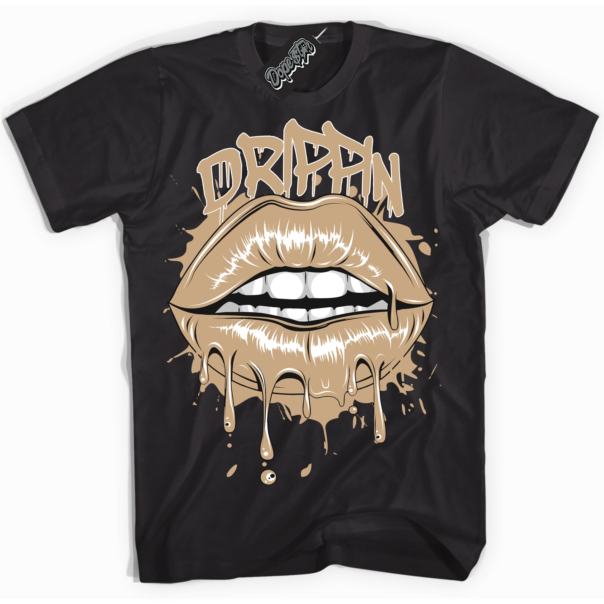 Cool Black Shirt with “Drippin” design that perfectly matches Black Anthracite Sesame Dunk.