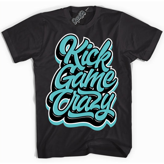 Cool Black Shirt with “Kick Game Crazy” design that perfectly matches Black Dusty Cactus Dunk.
