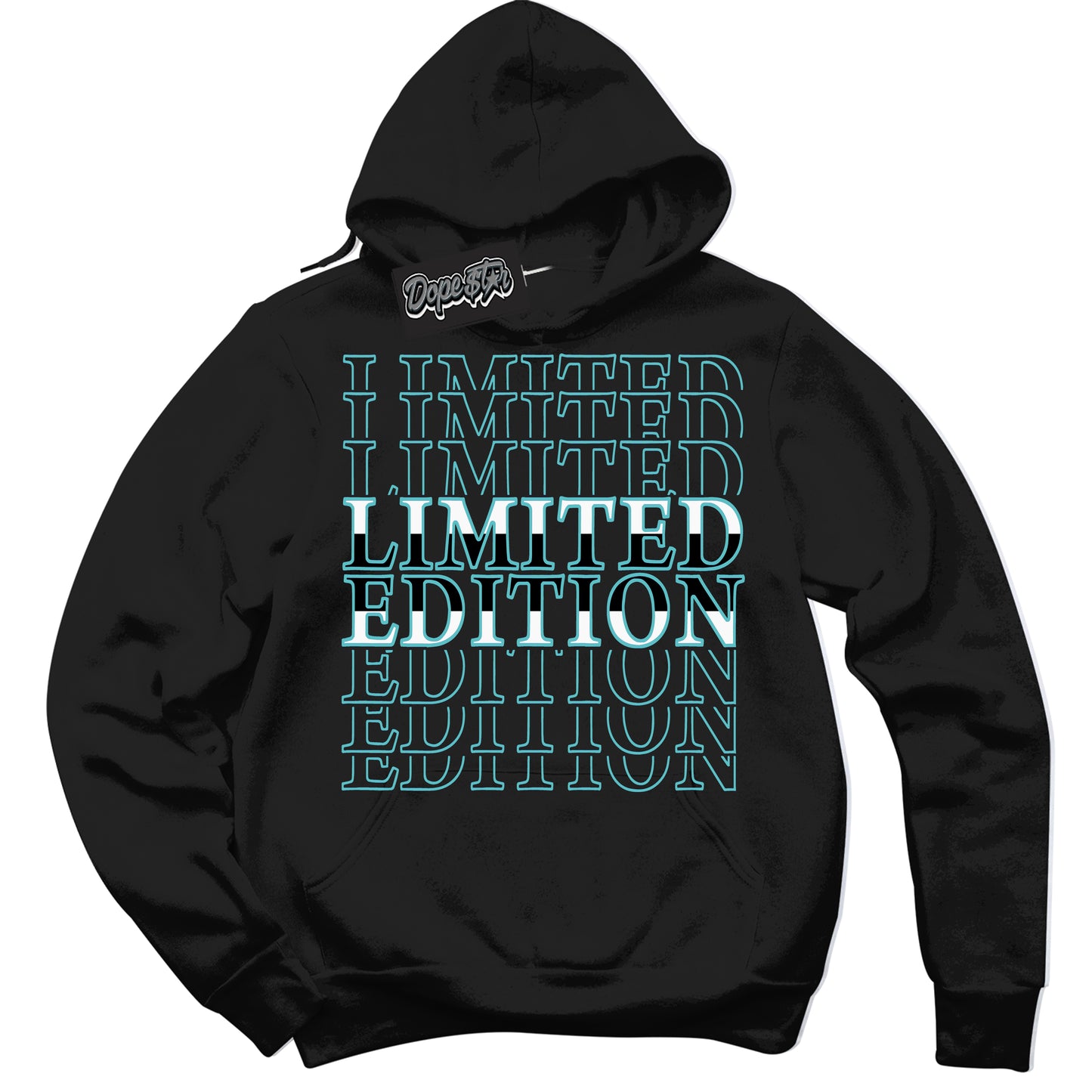 Cool Black Hoodie with “Limited Edition” design that Perfectly Matches Black Dusty Cactus Dunk.
