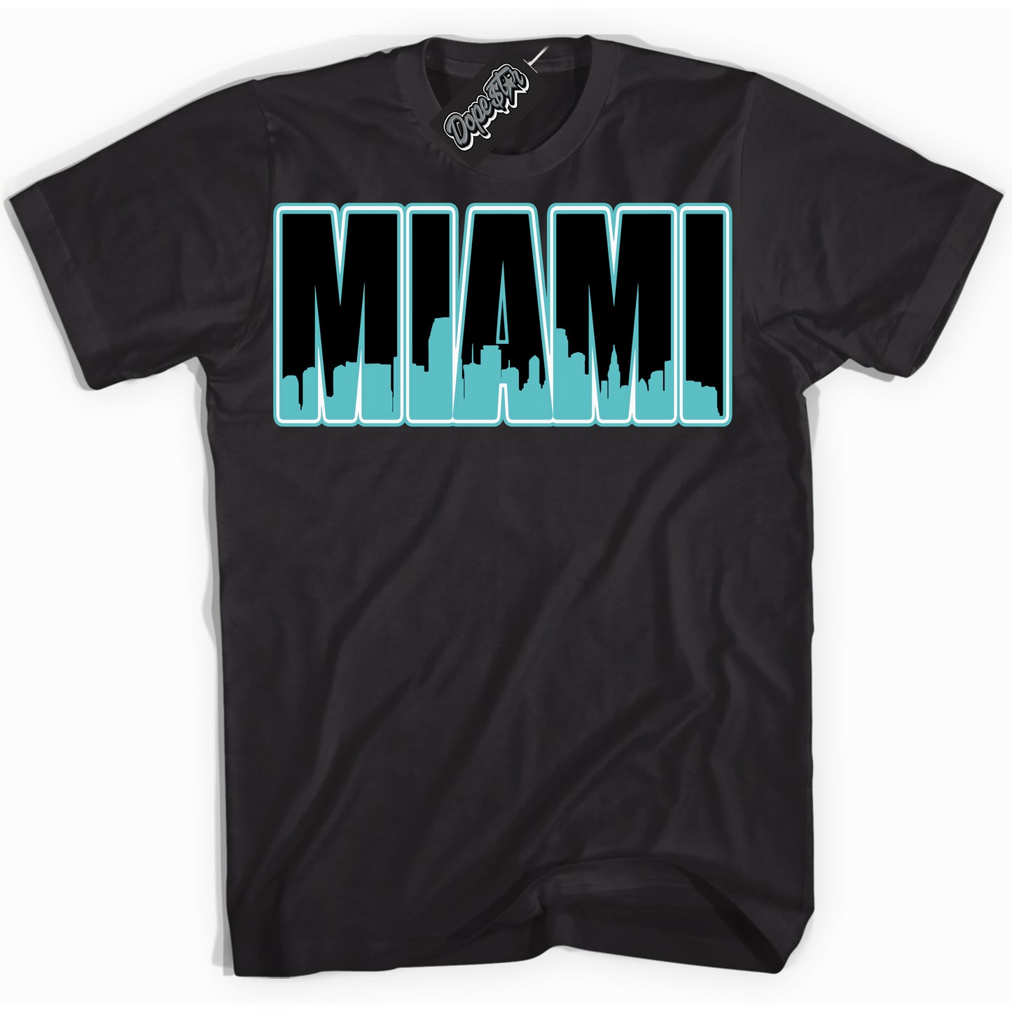 Cool Black Shirt with “Miami” design that perfectly matches Black Dusty Cactus Dunk.
