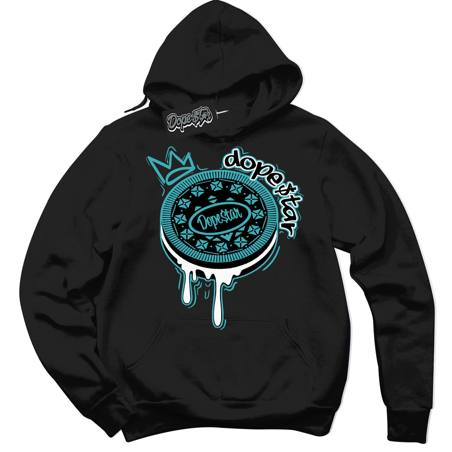 Cool Black Hoodie with “Oreo DS” design that Perfectly Matches Black Dusty Cactus Dunk.
