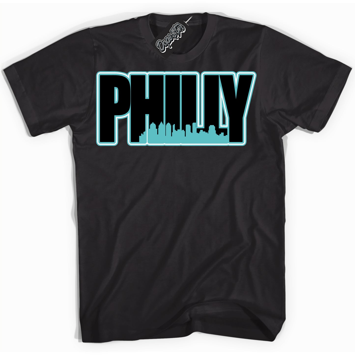 Cool Black Shirt with “Philly” design that perfectly matches Black Dusty Cactus Dunk.

