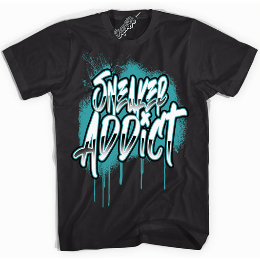 Cool Black Shirt with “Sneaker Addict” design that perfectly matches Black Dusty Cactus Dunk.
