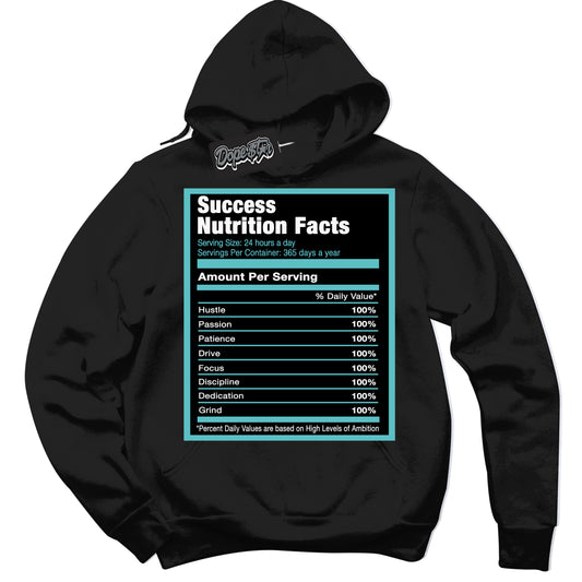 Cool Black Hoodie with “Success Nutrition” design that Perfectly Matches Black Dusty Cactus Dunk.
