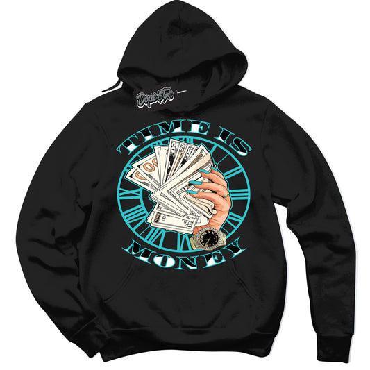 Cool Black Hoodie with “Time Is Money” design that Perfectly Matches Black Dusty Cactus Dunk.
