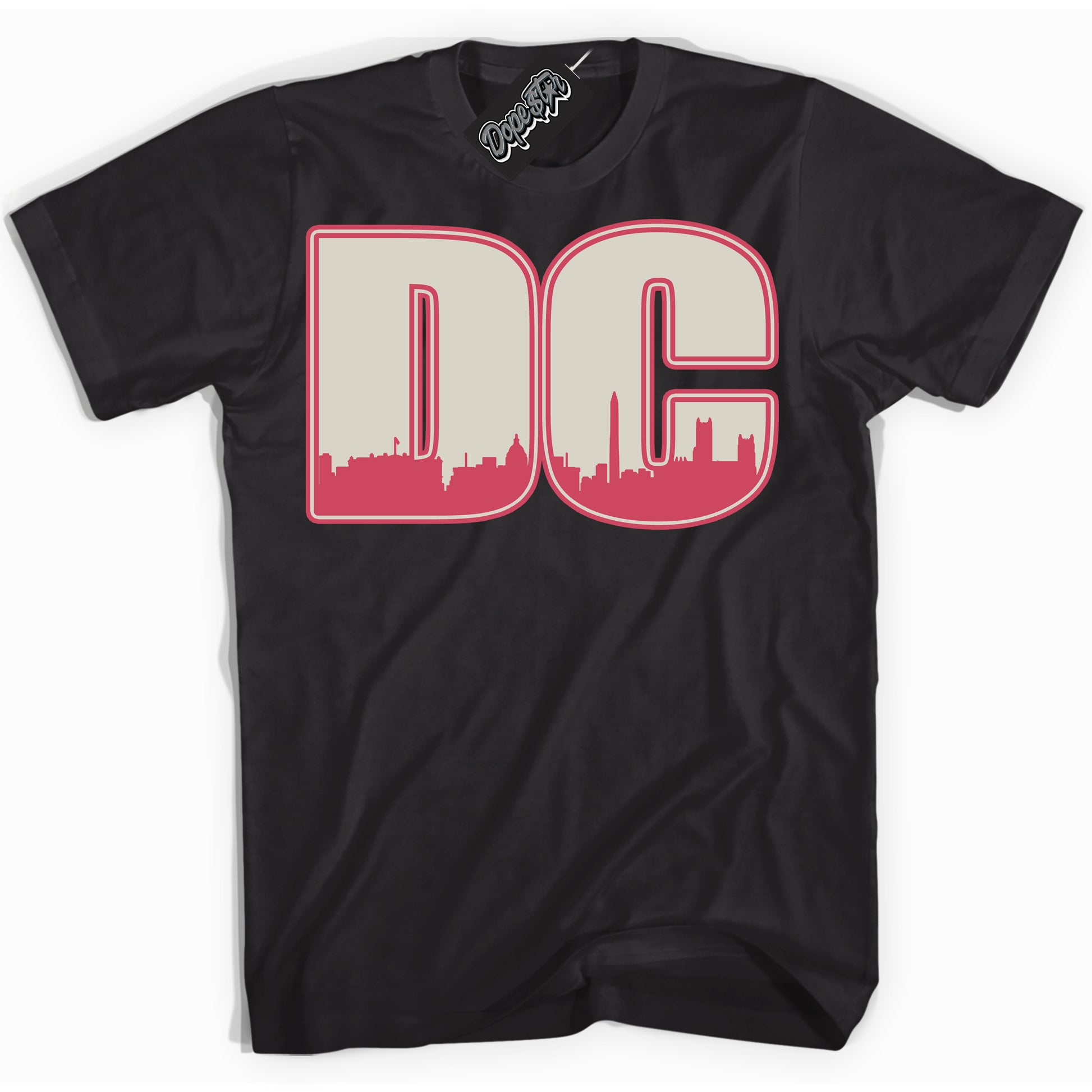 Cool Black Shirt with “DC” design that perfectly matches Next Nature Aster Pink Dunk.
