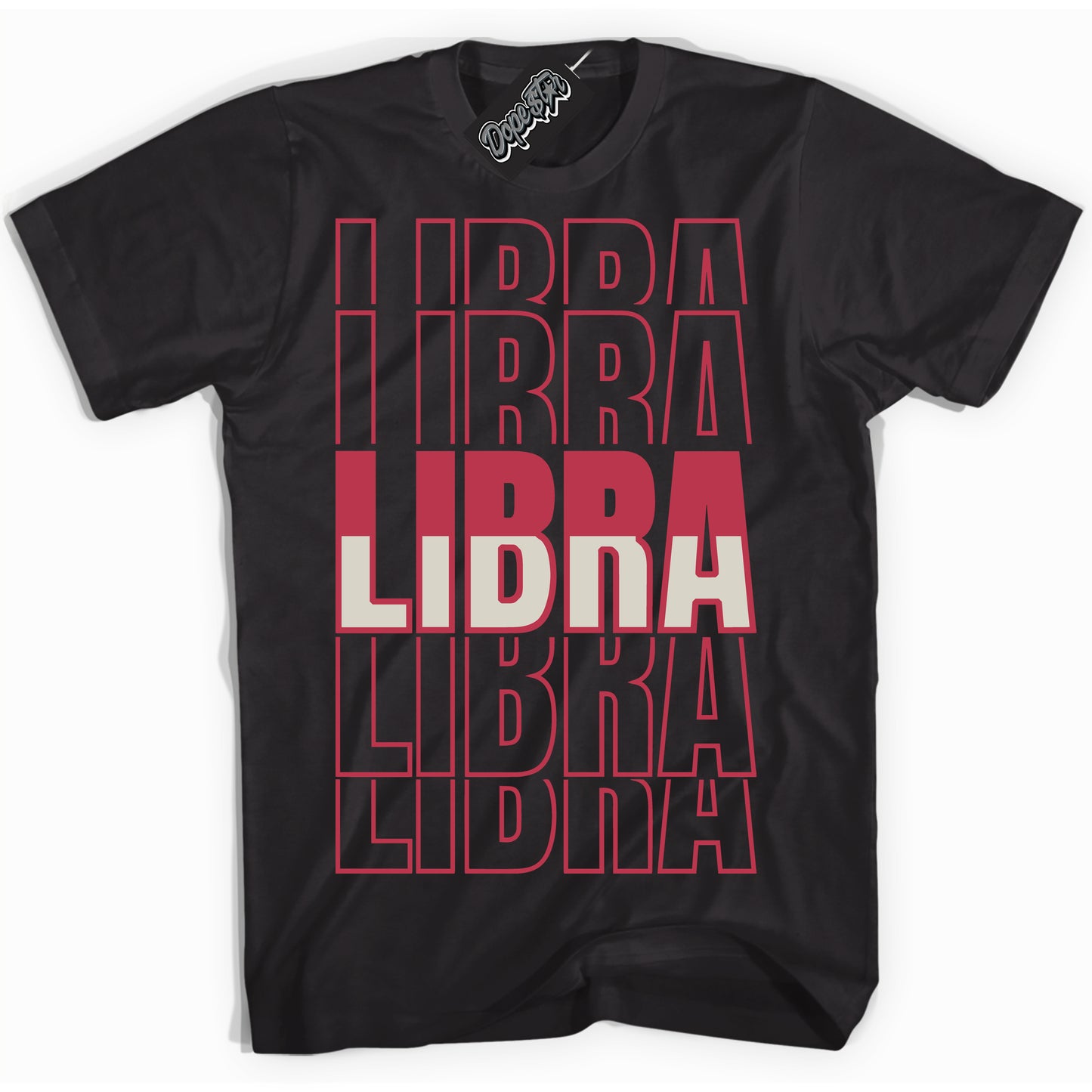Cool Black Shirt with “Libra” design that perfectly matches Next Nature Aster Pink Dunk.
