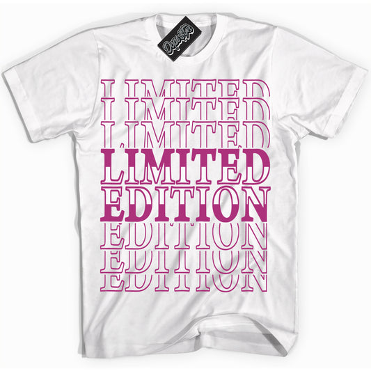 Cool White Shirt with “Limited Edition” design that perfectly matches Next Nature Hot Fuchsia Dunk.