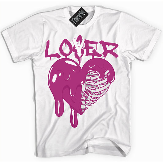Cool White Shirt with “Lover Loser” design that perfectly matches Next Nature Hot Fuchsia Dunk.
