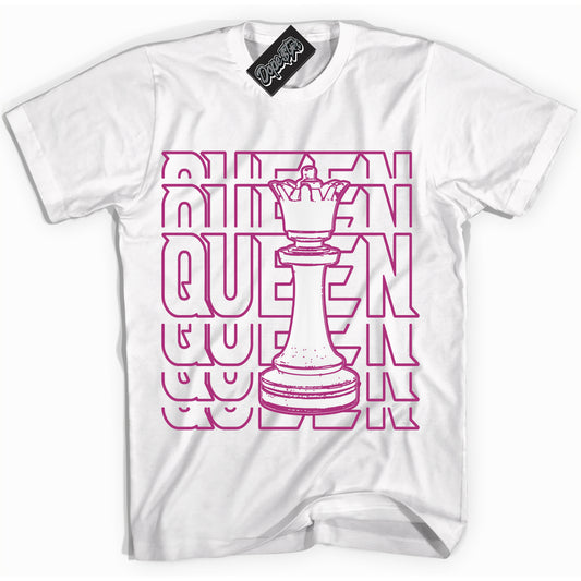 Cool White Shirt with “Queen Chess” design that perfectly matches Next Nature Hot Fuchsia Dunk.
