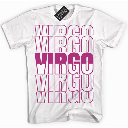 Cool White Shirt with “Virgo” design that perfectly matches Next Nature Hot Fuchsia Dunk.
