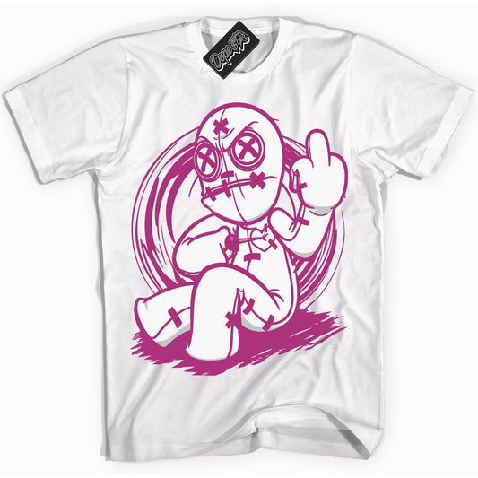 Cool White Shirt with “Voodoo Doll” design that perfectly matches Next Nature Hot Fuchsia Dunk.
