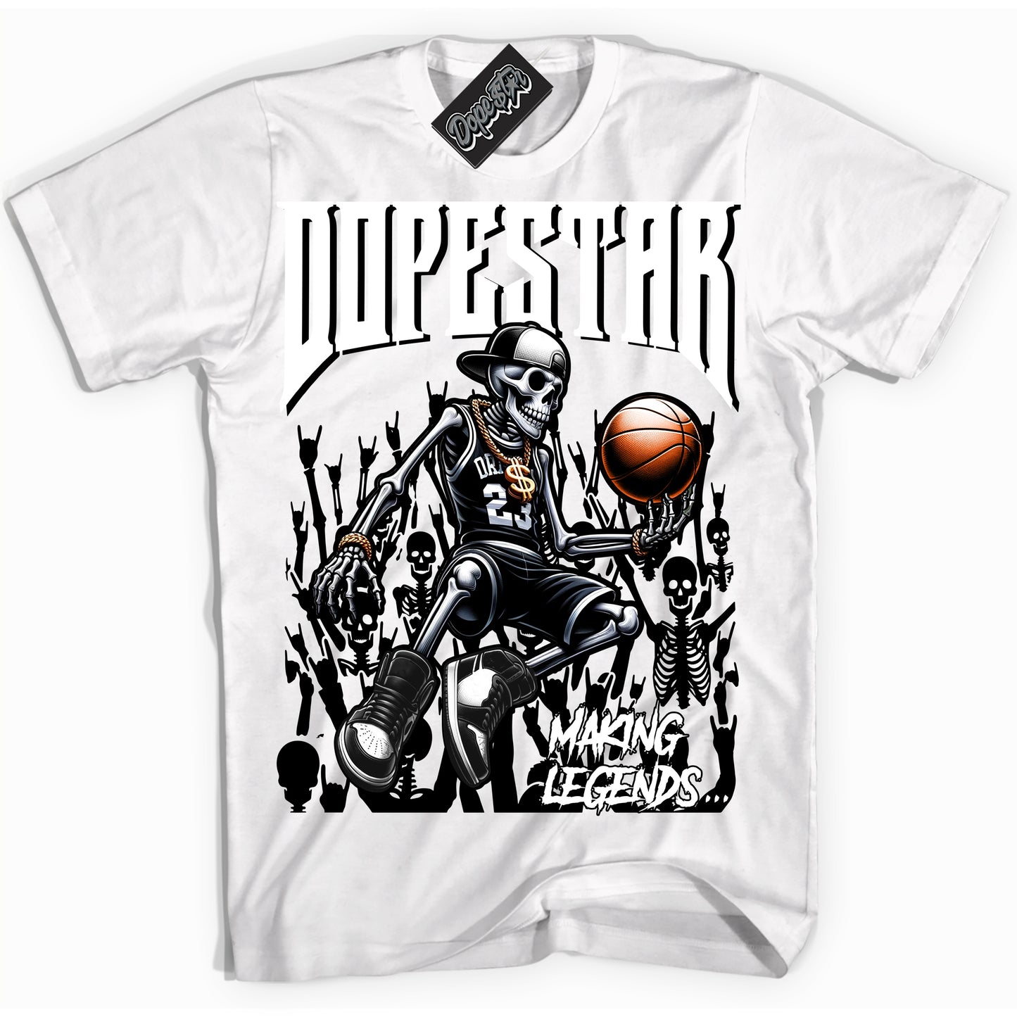 Cool White Shirt with “Making Legends” design that perfectly matches Suede Panda Dunk.